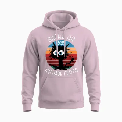 Bachelor Abschluss 2026 Ich Habe Fertig Bachelor Unisex Hoodie - Light Pink