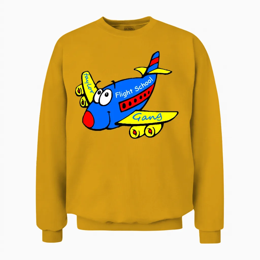 Taylor Gang Flight School - Stayflyclothing.com Unisex Sweatshirt - Gold