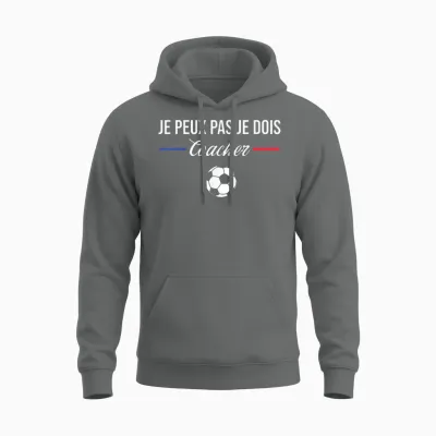Je Peux Pas Je Dois Coach Football Coach Unisex Hoodie - Graphite Heather