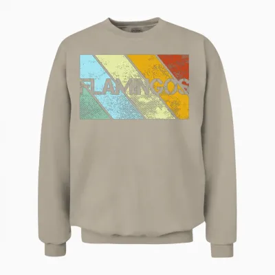 Flamingo Retro Unisex Sweatshirt - Sand