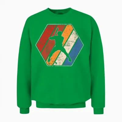 Baseball Retro Unisex Sweatshirt - Irish Green