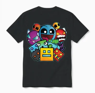 Geometry Dash Unisex T-Shirt - Black