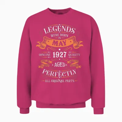 May 1927 95 Years Limited Edition Unisex Sweatshirt - Heliconia