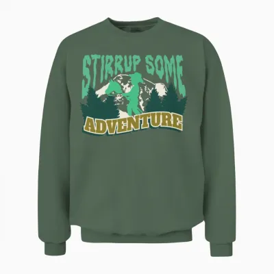 Hobby Horsing Unisex Sweatshirt - Military Green