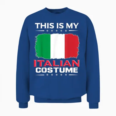 Das Ist Mein Italienisches Kostüm Italy T-Shirt, Black Unisex Sweatshirt - Royal
