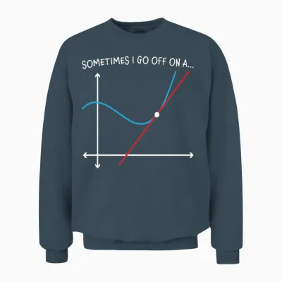Sometimes I Go off on a Math Quotes Unisex Sweatshirt - Dark Heather