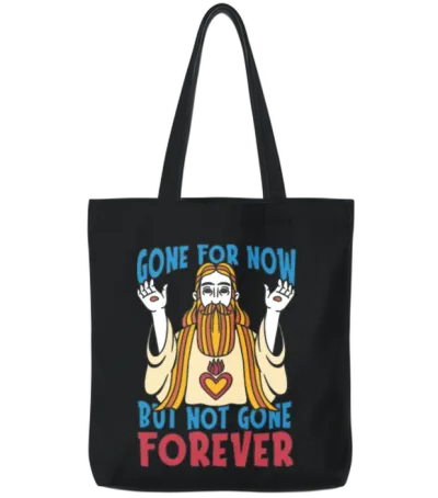 Christian Christianity Funny Tote Bags - Black