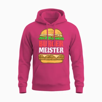 Men's Burger Meister T-Shirt I Bürgermeister Grillen Bbq Grill T-Shirt, Black Unisex Hoodie - Heliconia
