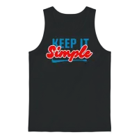 Keep Simple Funny Unisex Tank Top - Black – 1