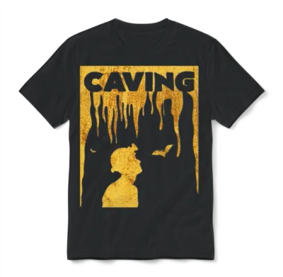 Caving Unisex T-Shirt - Black