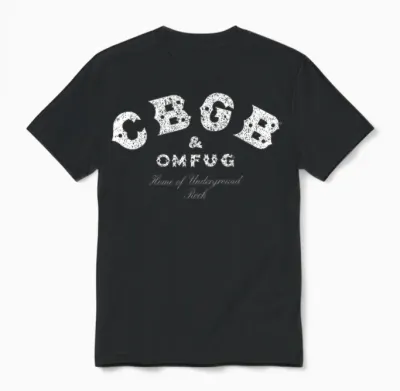 Cbgb – Classic Logo on Black Unisex T-Shirt - Black