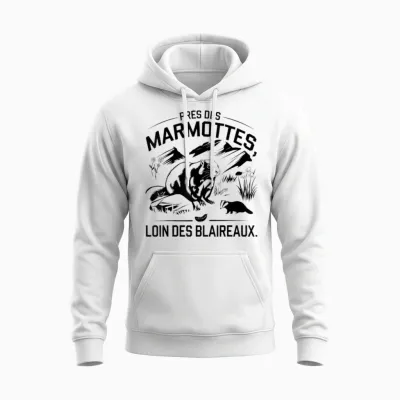 Quote Forest Mountain Unisex Hoodie - White