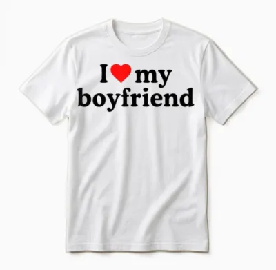 I Love My Bf Boyfriend · I Heart My Bf Valentine's Day Unisex T-Shirt - White