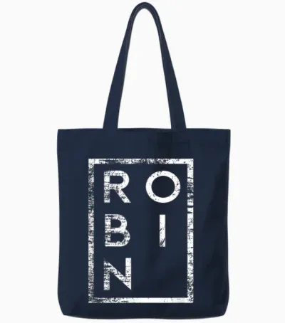 Robin Minimalismus Tote Bags - Navy