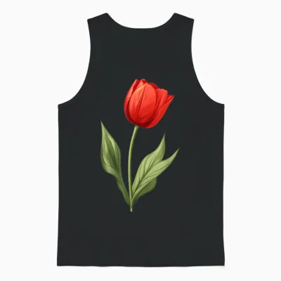 Gardener Tulips Spring Garden Tulip Funny Tulip Unisex Tank Top - Black