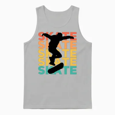 Skate Unisex Tank Top - Ash