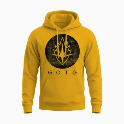 Marvel Guardians of the Galaxy Symbol Graphic Unisex Hoodie - Gold
