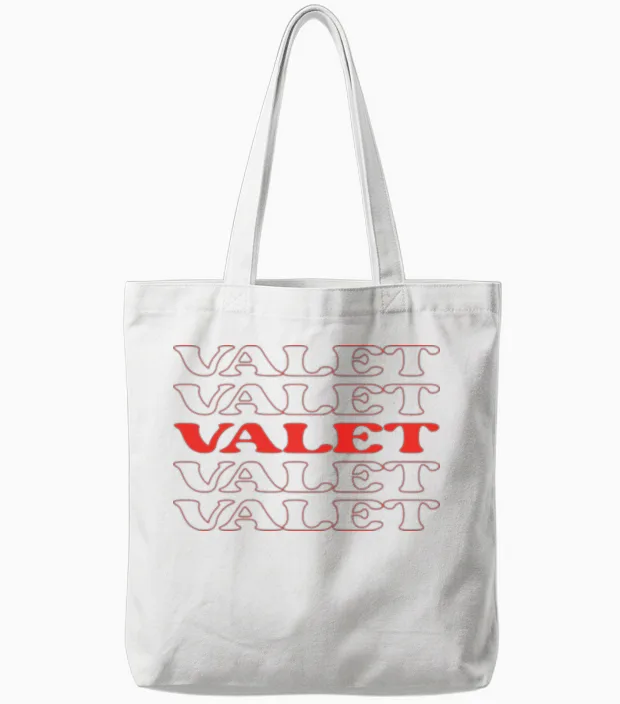 Valet Parking Attendant Personal Assistant Tote Bags in White
