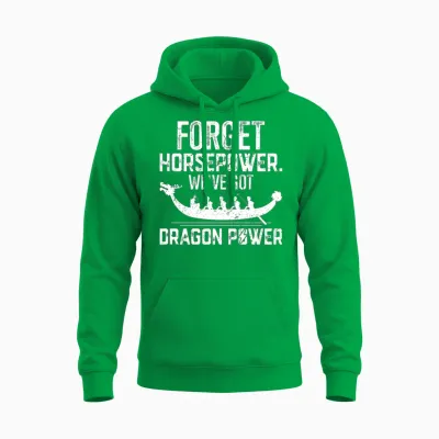 Funny Dragon Boat Racing Unisex Hoodie - Irish Green