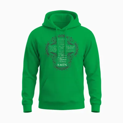 The Lord's Prayer - Christian Unisex Hoodie - Irish Green