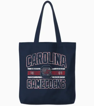 South Carolina Gamecocks Vintage Stripe Officially Licensed Tote Bags - Navy