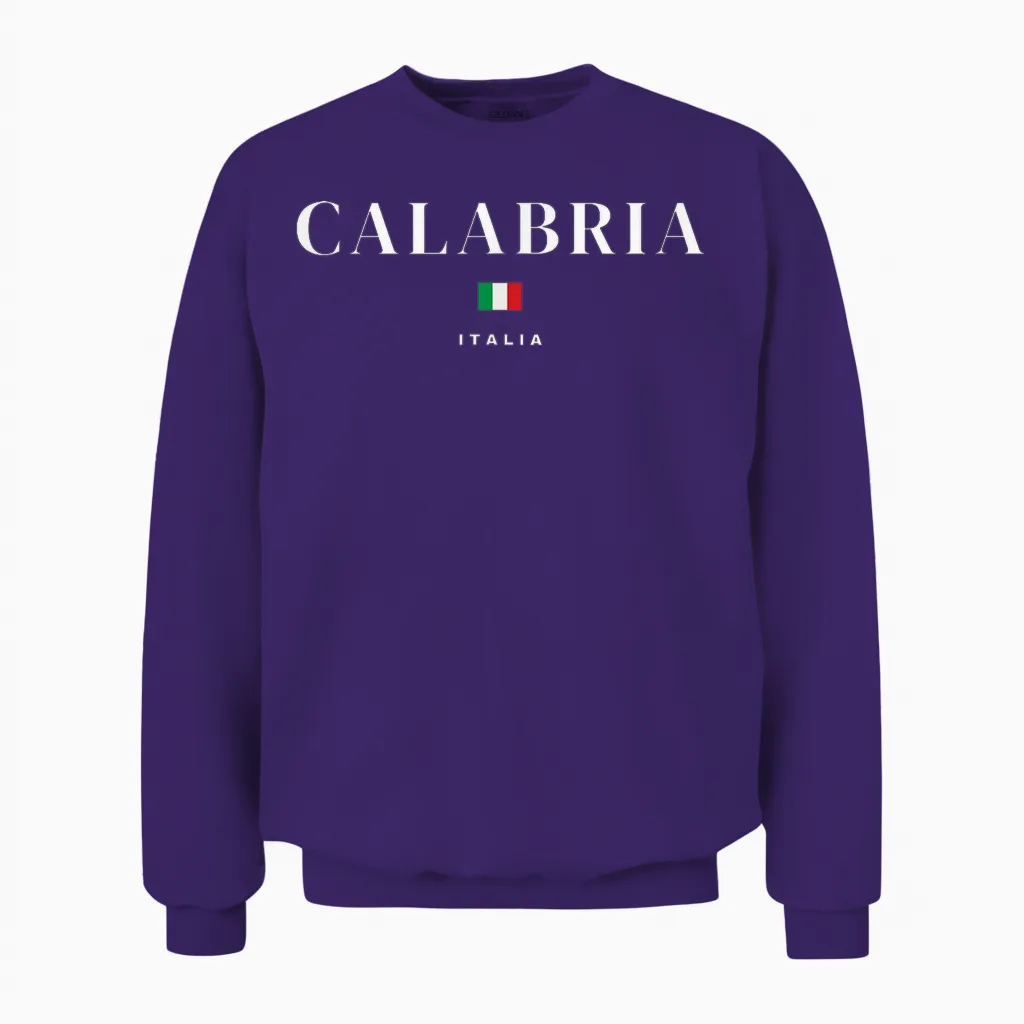 Calabre Italie Unisex Sweatshirt in Purple