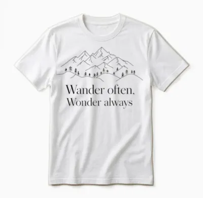 Hiking Adventure Apparel Unisex T-Shirt - White