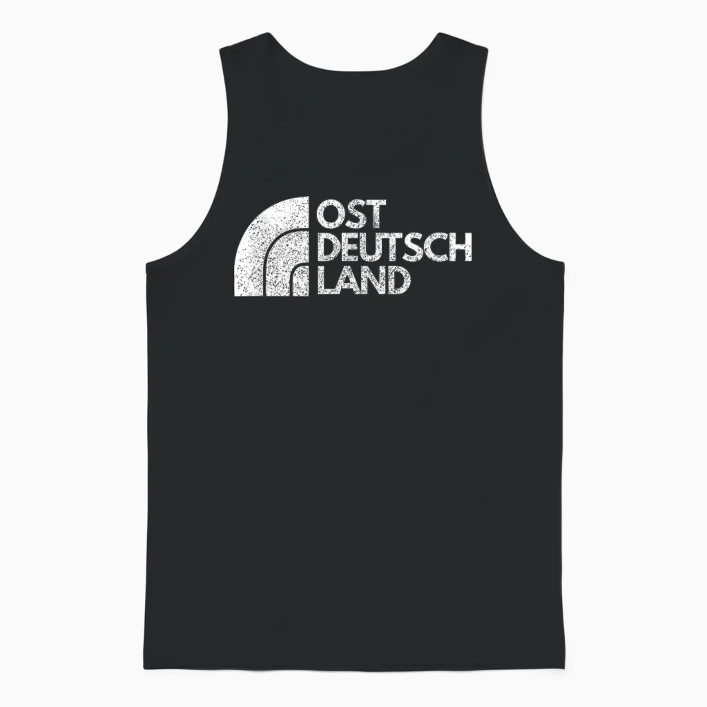 Vintage T-Shirt East Germany the East Gift Idea, Black Unisex Tank Top in Black