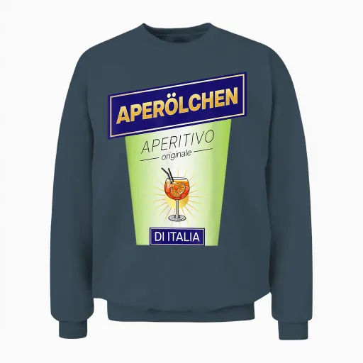 Carnival Fancy Dress X Aperoolchen Costume Bottle Fancy Dress T-Shirt, Orange Unisex Sweatshirt in Dark Heather