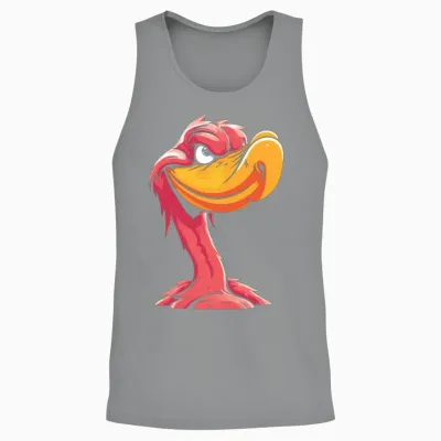 Flamingo Funny Unisex Tank Top - Sport Grey