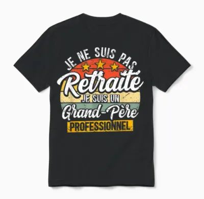 Grandpa Professional Grandfather Grandparent Retired Gift Grandpa Unisex T-Shirt - Black