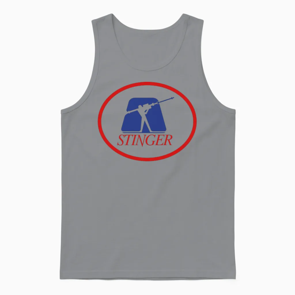 Vintage Stinger Logo Unisex Tank Top in Sport Grey