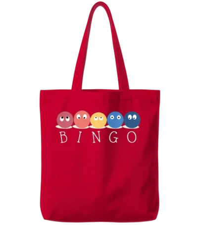 Bingo Tote Bags - Red