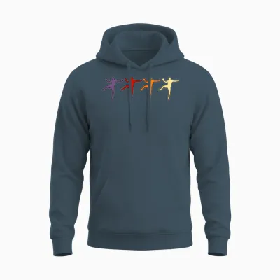 Handball Retro Unisex Hoodie - Dark Heather