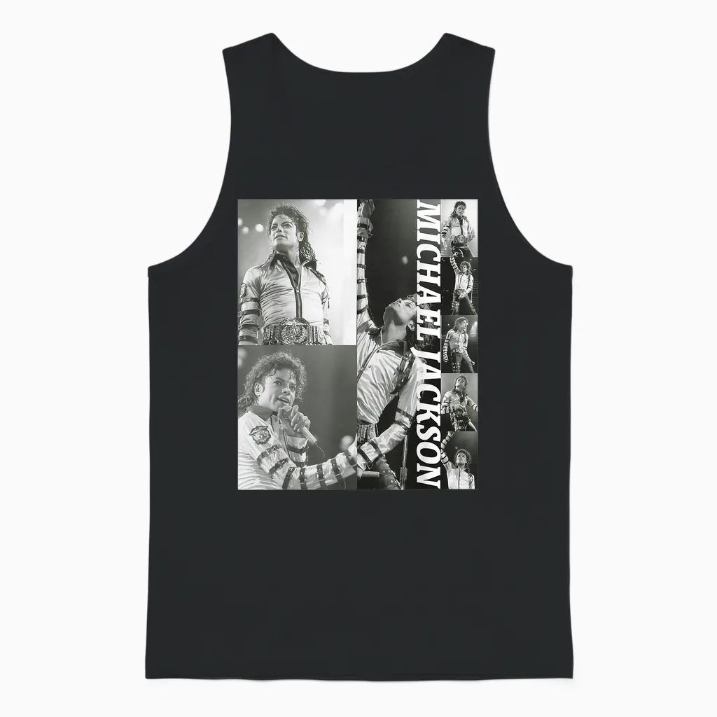 Michael Jackson 012 Unisex Tank Top in Black
