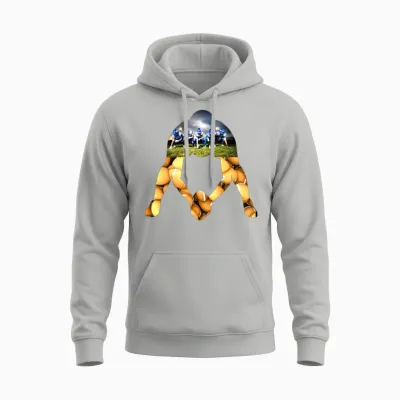 Football Offensive Line - Center Silhouette Unisex Hoodie - Ash