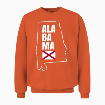 Alabama State Gift Unisex Sweatshirt - Orange