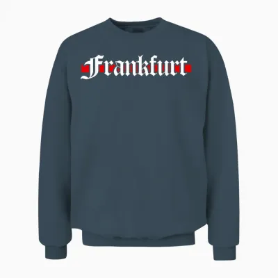 Frankfurt Geschenk Herren Damen Frankfurter Hooligan Ultras Unisex Sweatshirt - Dark Heather