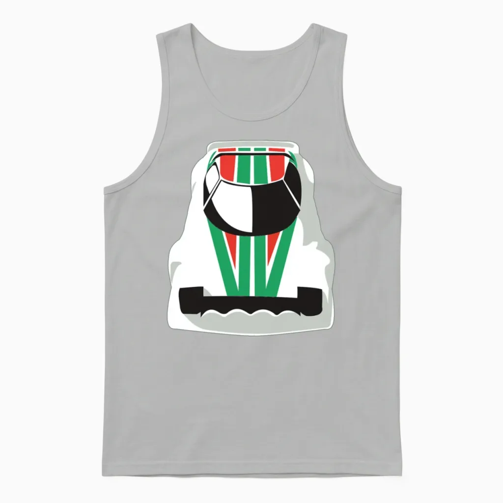 Lancia Stratos Rally Unisex Tank Top in Ash