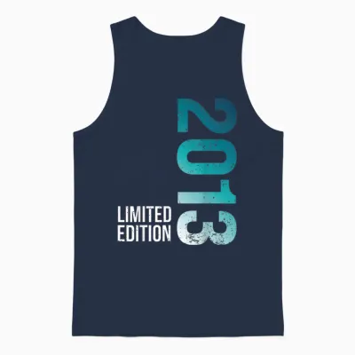 13th Birthday Boy Decoration 2013 13th Birthday Unisex Tank Top - Navy