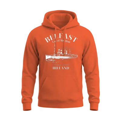 Belfast Northern Ireland Unisex Hoodie - Orange