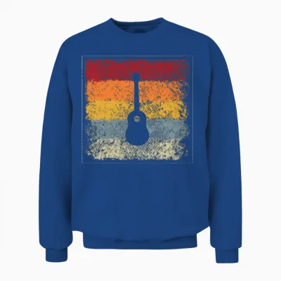 Guitar Retro Unisex Sweatshirt - Royal