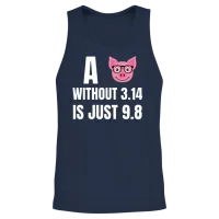 A Pig Without 3.14 Is Just 9.8 Unisex Tank Top - Navy – 2