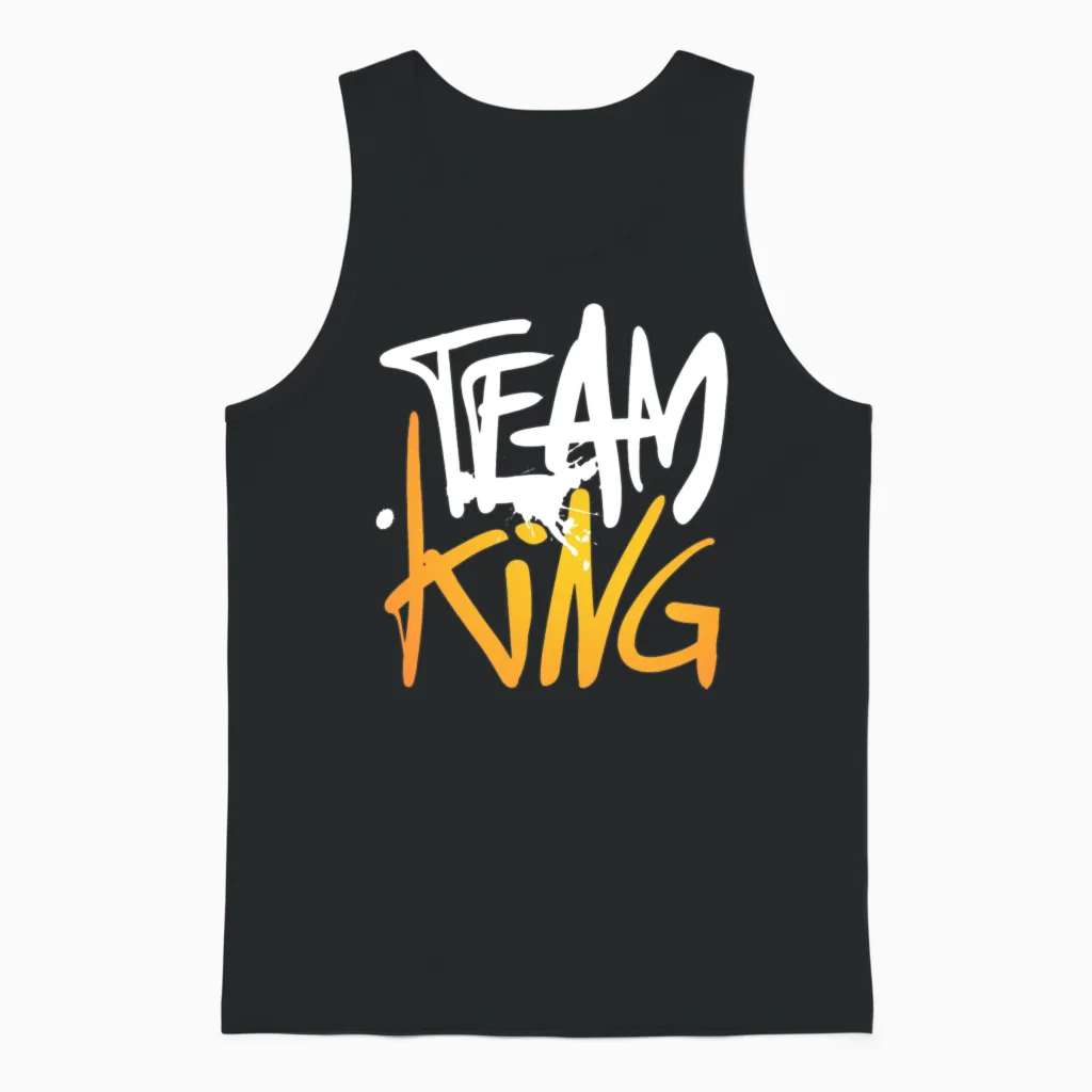 Team King ! Only One Place Unisex Tank Top in Black