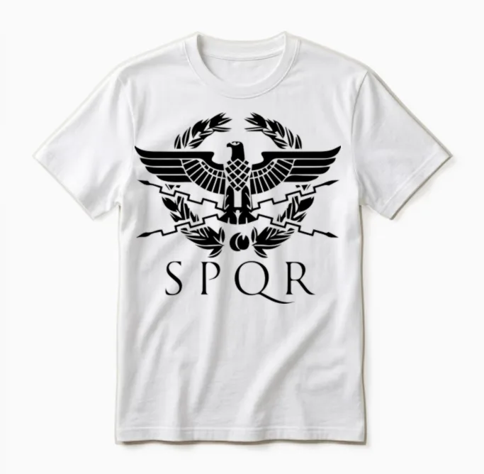 Spqr Unisex T-Shirt in White