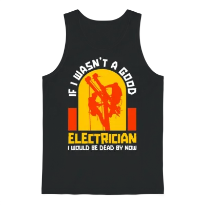 Electrician Construction Electrician Unisex Tank Top - Black