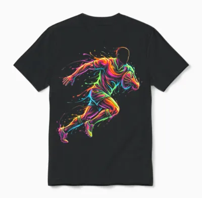 Rugby Player Man Child Boy Unisex T-Shirt - Black