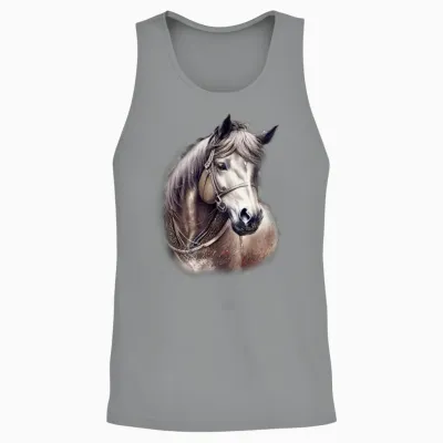 The Wild Horse Unisex Tank Top - Sport Grey