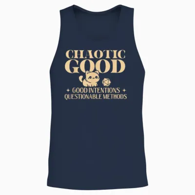 Chaotic Good - Rpg Tabletop Games D20 Tabletop Unisex Tank Top - Navy