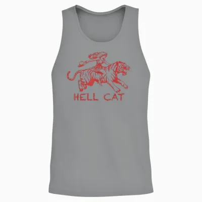Lustiges Retro-Motiv Im Cowgirl-Western-Stil Mit Tiger-Motiv Unisex Tank Top - Sport Grey